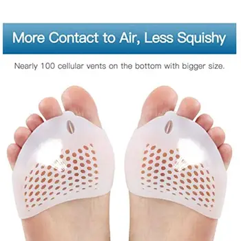 

1pair Toe Separator Corrector Toe Protector Bunion Orthotics Protector Toe Support Pads Insoles Forefoot Pain Relief