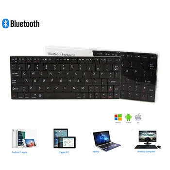 

Bluetooth Wireless Computer Keyboard Mini Small Portable 80 Keys PC Gamer Office Keypad BT 3.0 White Gaming Keybord For iPad Mac