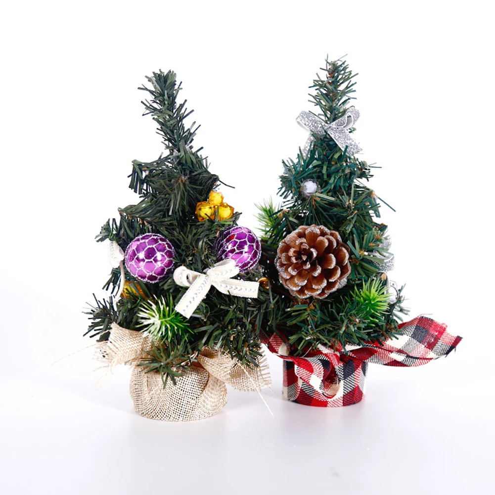

Christmas Tree New Year Mini Artificial Christmas Tree Desktop Ornament Christmas Gifts Decoration Simulation Plant