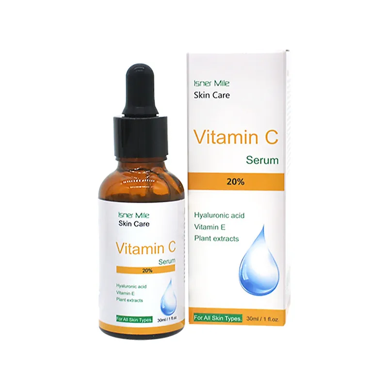 

ISNER MILE10ml Pure Vitamin C Hyaluronic Acid Serum 20% for Face Anti Aging Essential Oil Moisturizing Cream