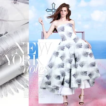 Принт шелковая органза атласная ткань 135 см ширина 14momme