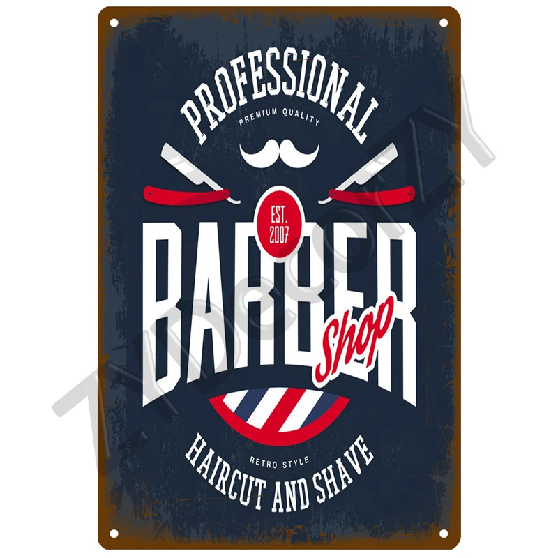 Barber Shop Zinn Zeichen Poster Vintage Wand Poster Metall Zeichen Dekorative Wand Platte Küche Plaque Metall Vintage Decor Zubehör – Detail 6