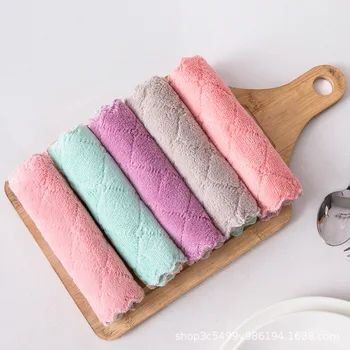 

20/50Pcs Rag Cleaning Cloth For Washing Dishs Kitchen Supplies Absorbent Tool Soft Dishcloth Side Special Kitchen Double Kitchen