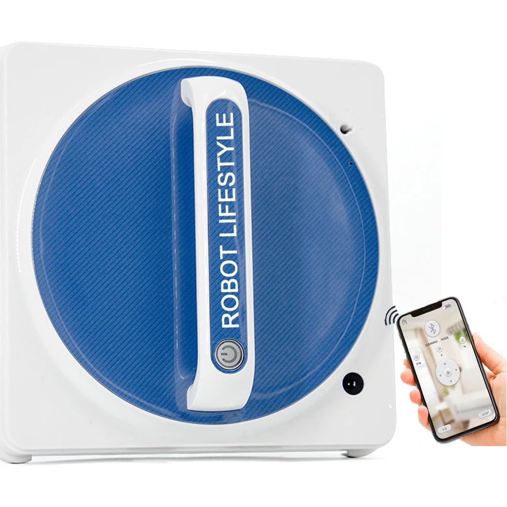 

Robot Window Cleaner Built-in Detecting edge sensors Anti-Falling High Suction Robot Vacuum Cleaner for frame/frameless window