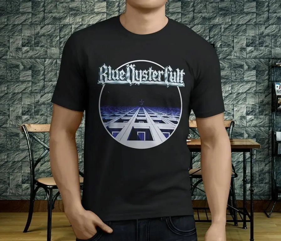 

NEW Popular Vintage Blue Oyster Cult Mens Black LOGO MEN WOMEN T-SHIRTS S-5XL