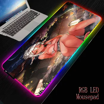 

MRGBEST Anime special girl gaming pads with sewn edges Ordinary /LED RGB Mouse pad for LOL DOTA games