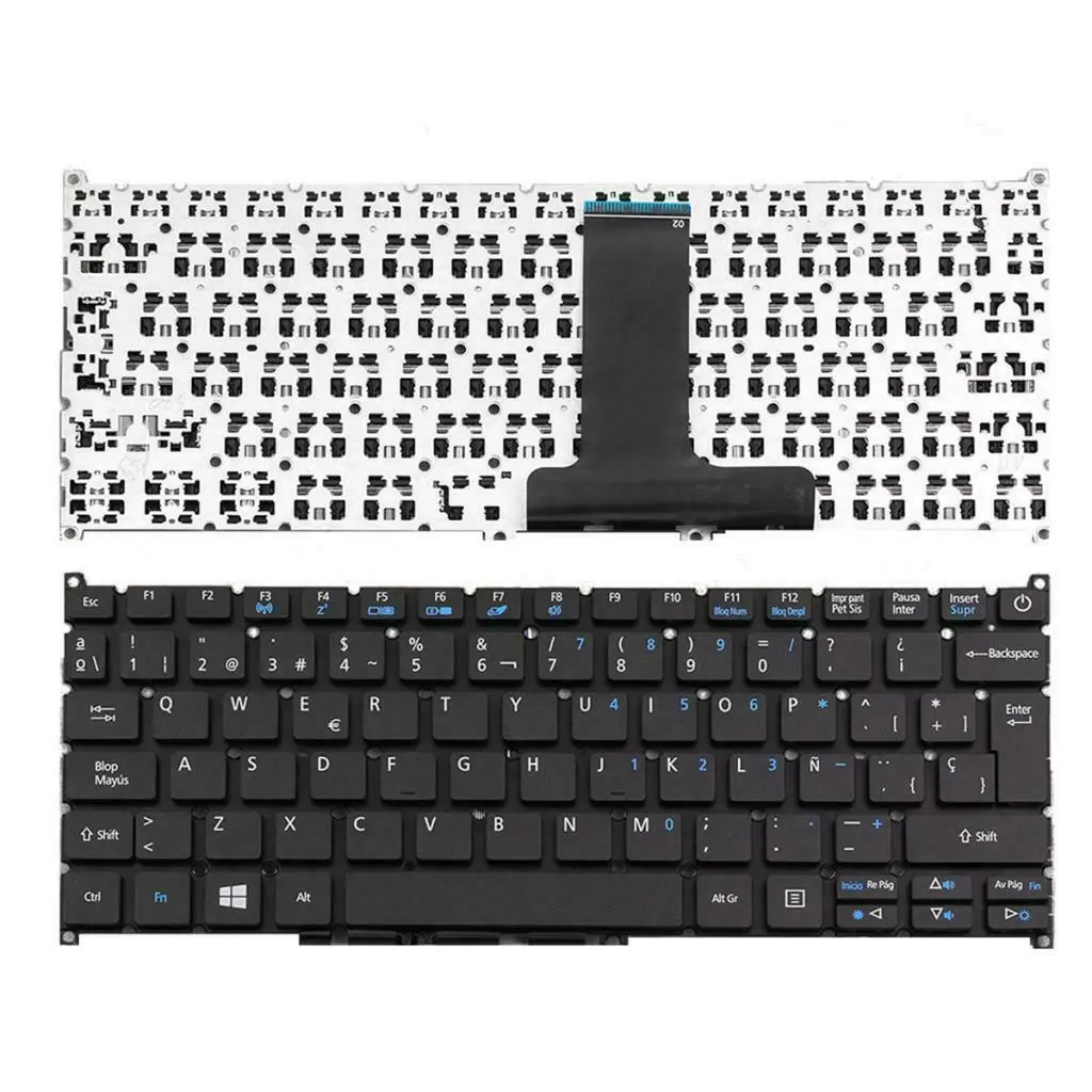 Испанская Замена клавиатуры для ACER Aspire ES1-132 ES1-132-C37M без рамки SP