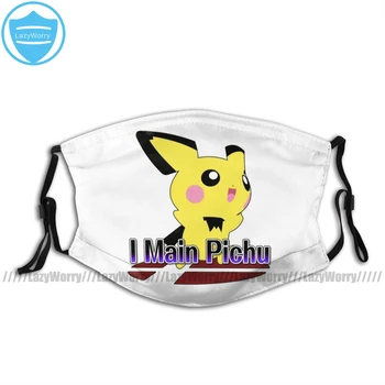 

Pikachu Mouth Face Mask I Main Pichu Super Smash Bros Melee Facial Mask Fashion Funny with 2 Filters for Adult