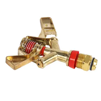 

Garden Sprinkler Irrigation Brass 2-head Nozzle Spray 1/2 Mounting Adapter NEW