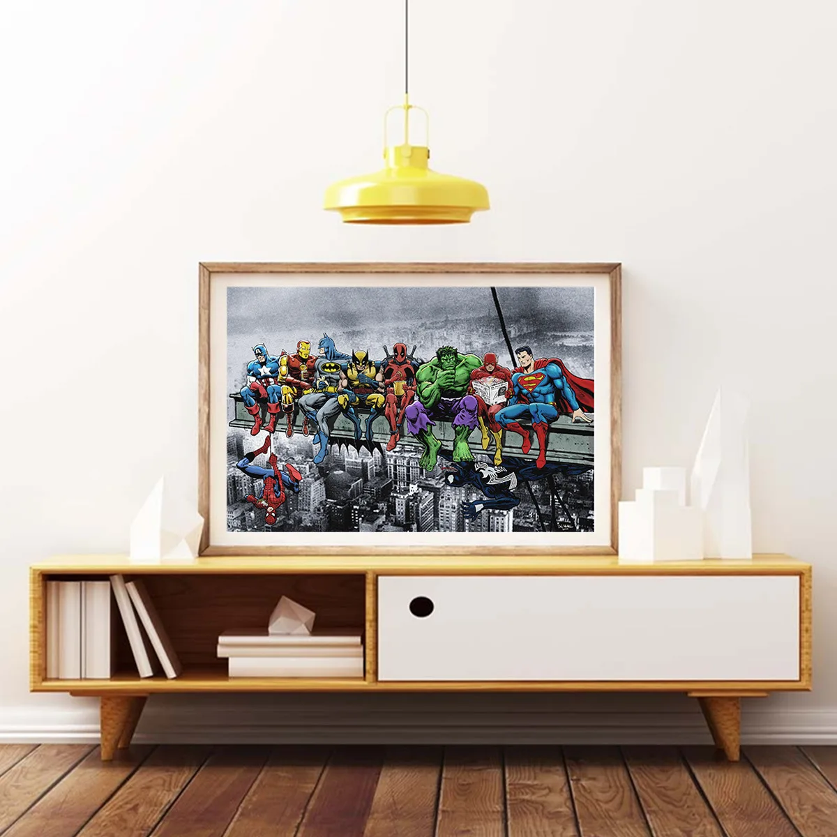 Superheros Marvel DC Comics Hot Movie Poster Wall Art Modern Home Decoration Canvas Painting Wall Pictures For Living Room GU-VT