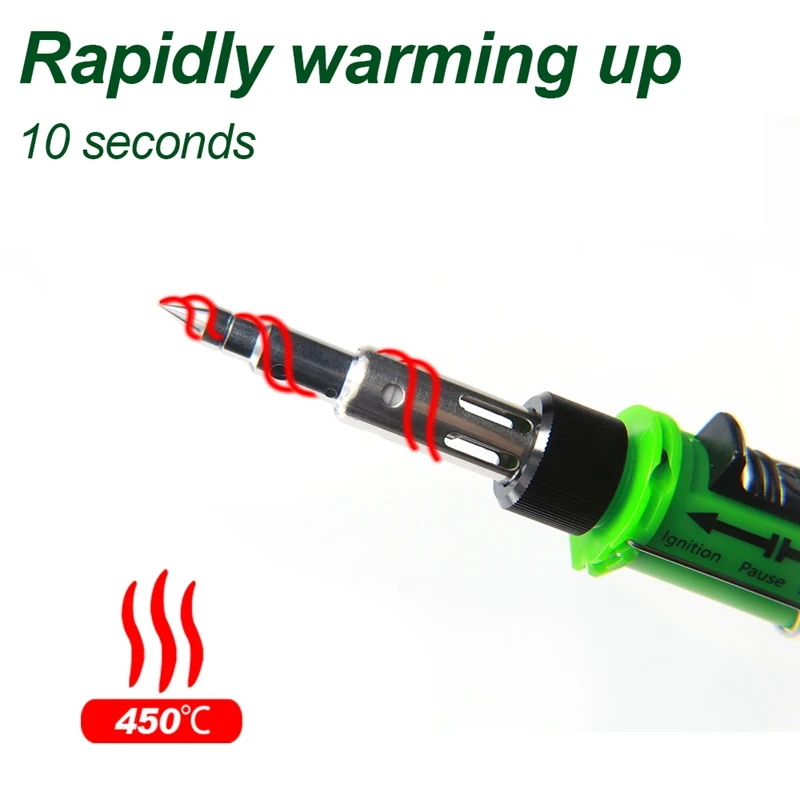 BST-105 32 Pcs Pen Type Multifunctional Gas Soldering Iron Open Fire 1300℃ Iron 450℃ 10 Seconds Warm Up Rework Welding Tools 3