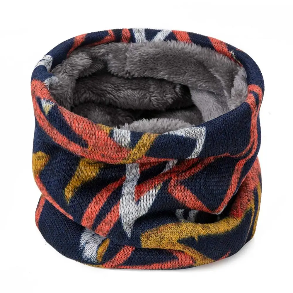 Новый женский зимний шарф толстый плюс бархатный теплый кольцо для мужчин модный