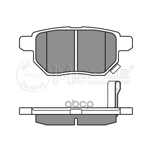 025 246 1015/W_колодки Дисковые Задн.! Toyota Auris 1.4vvt-I-2.2d 07/Yaris 1.0vvt-I 06 Meyle 0252461015w Meyle арт. 0252461015W