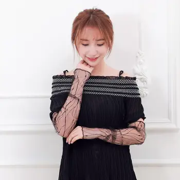 

Star Dot Snowflake Women Summer Cycling Driving Sunshade Breathable Arm Sleeves for Ladies clothing Accessories