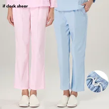 Медицинские брюки для домашних животных, больница, брюки для медсестры, доктора, эластичный пояс, карман, стоматологическая клиника, рабочая одежда, салон красоты, хирургическая Рабочая одежда