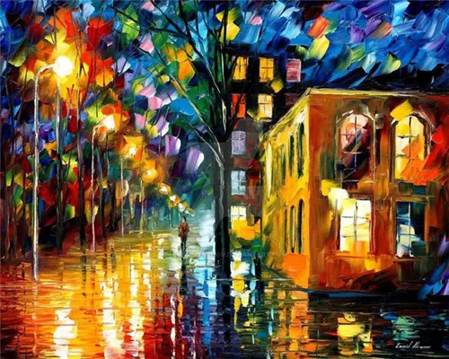 DIY алмазная вышивка пейзаж картина крестом уличный живопись украшение дома |