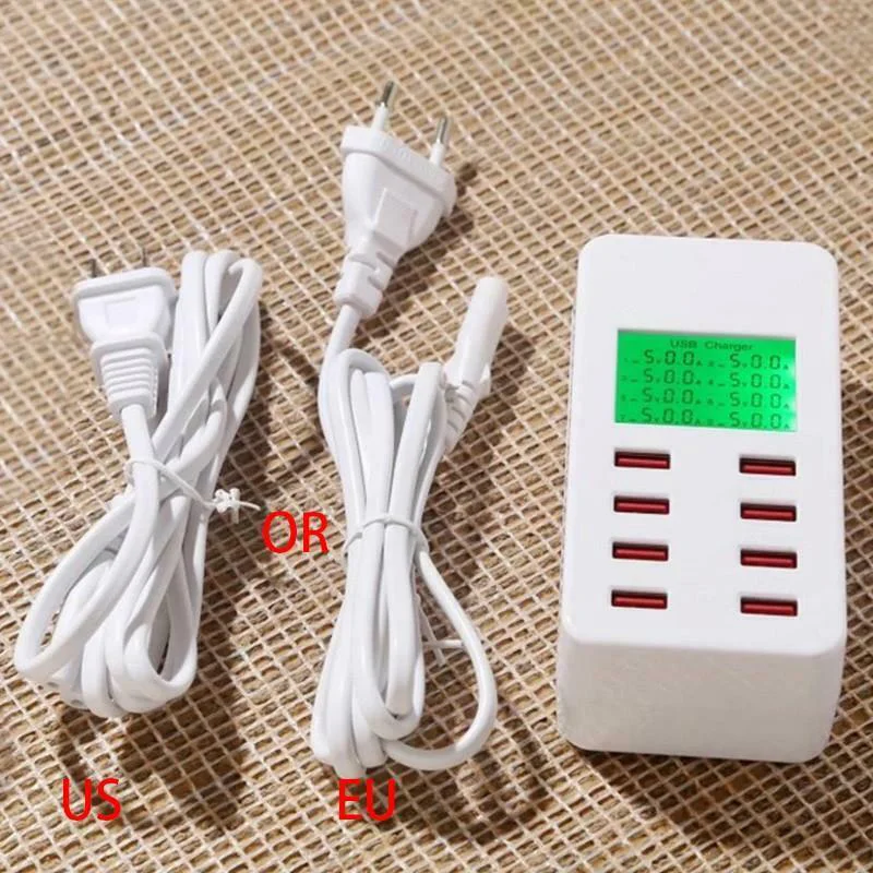 USB Настольная зарядная станция 8 портов быстрое зарядное устройство гнездо для универсальных устройств DQ-Drop