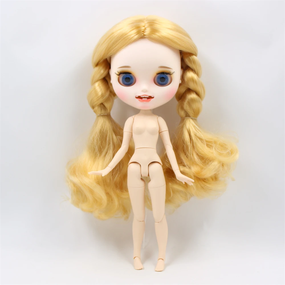 Fortune Days 1/6 bjd кукла шарнирное тело белая кожа Новое матовое лицо smail лицо мягкие вьющиеся волосы с бровями блеск для губ SD Подарочная игрушка - Цвет: like a picture