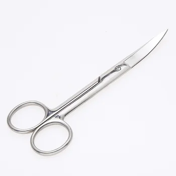 

50*140*130mm Mini Stainless Steel Professional Scissors Curved Curved Sticker Adhesive Eyelid Non-stick Scissors Double 14c G5B9