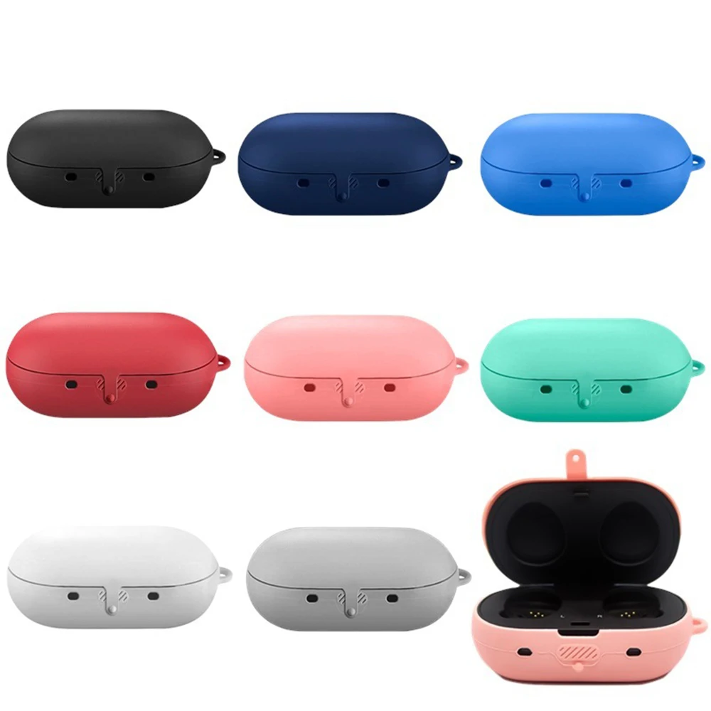 Silicone Earphone Skin Case for Samsung Gear IconX Protective Cover Anti-fall Headset Set Shell Wireless Headphones Accessories - Цвет: 1pc random color