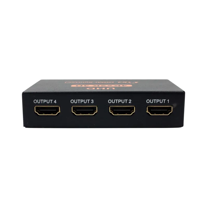 3D 4K* 2K Full HD 1080p 1X4 Переходник HDMI разветвитель 4 порта концентратор ретранслятор усилитель конвертер для HDTV с Европа США Великобритания Австралия адаптер питания