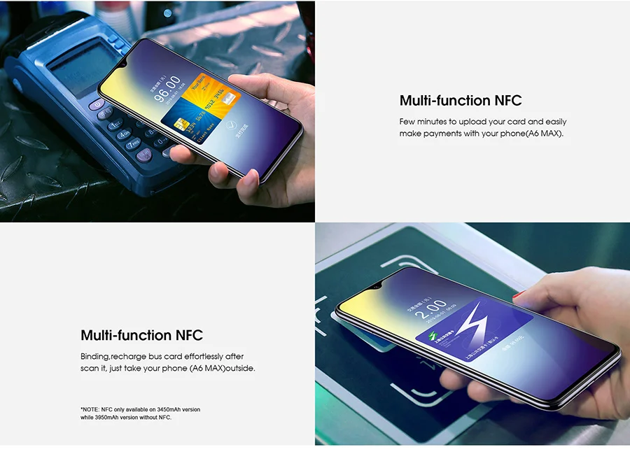 Смартфон Elephone A6 Max 6 53 ''с выемкой экрана 20 МП отпечатком пальца MT6762V Поддержка NFC