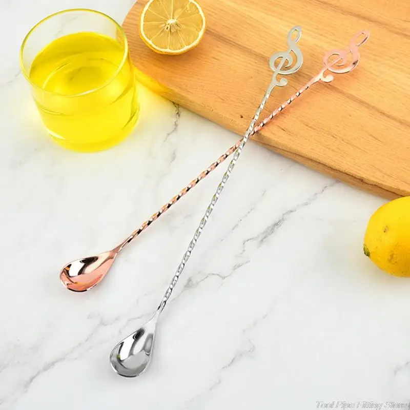 Long Handle Bar Mixing Spoon Stainless Steel Bar Mixer Spoons Cocktail Mix Spoons for Making Drinks s