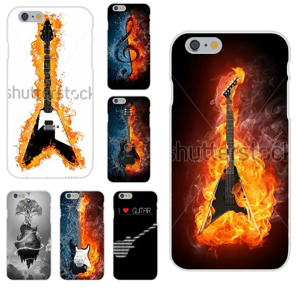 

High Quality Phone Cover For Apple iPhone 4 4S 5 5C 5S SE 6 6S 7 8 Plus X XS Max XR Fire Water Guitar Music Poster