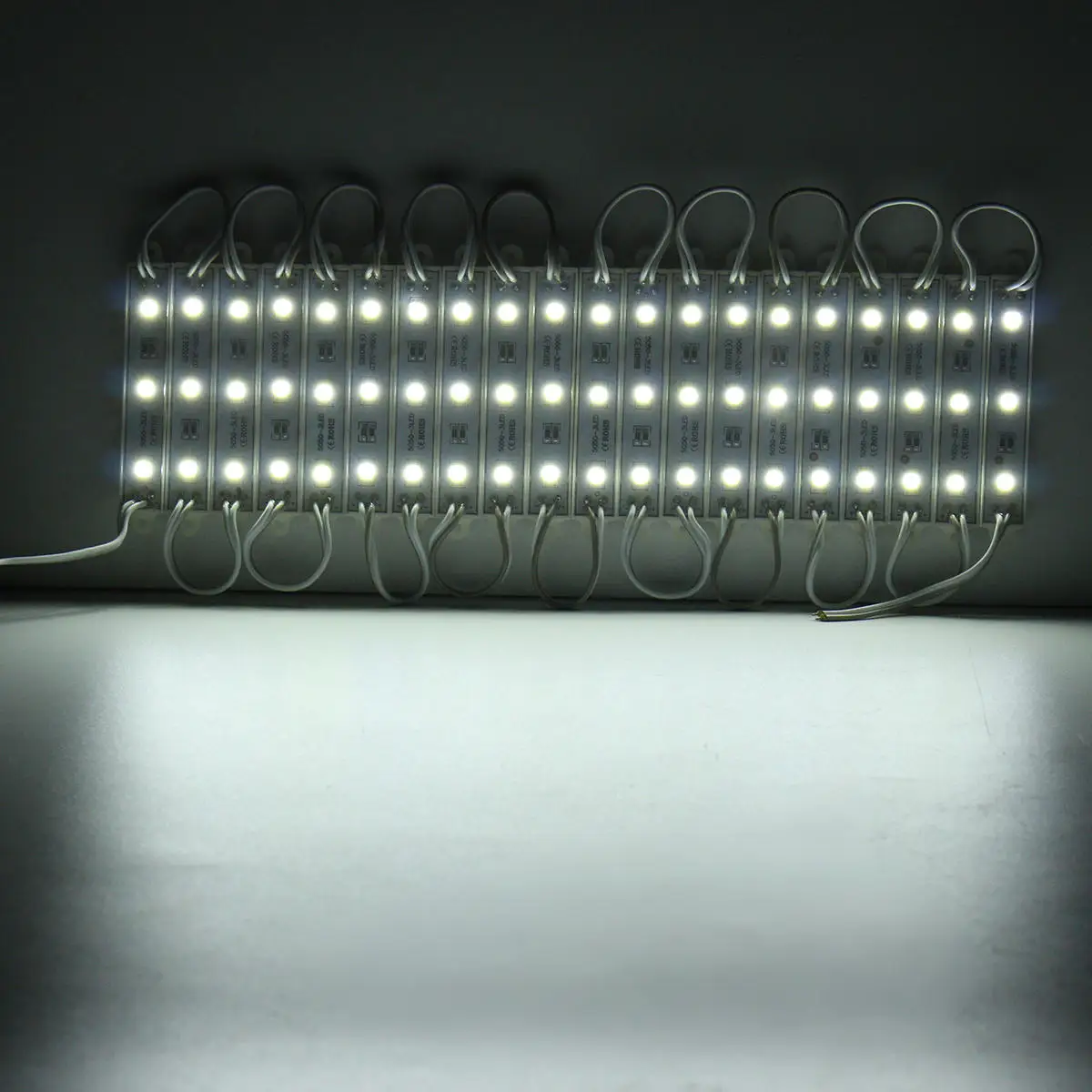 70PCS LED Module 3 LED 5 Colors SMD5050 LED Module Store Strip Light Front Window Lamp+ Power Supply+ Remote DC12V