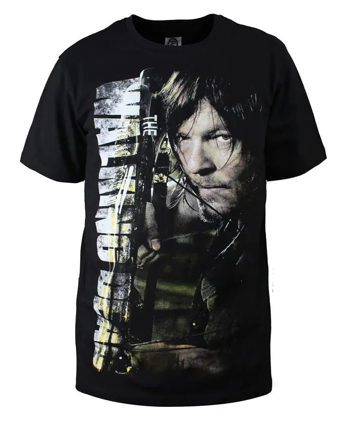 

Fashion Men T Shirts The Walking Dead New Daryl Dixon T-Shirt O Neck Top Tees Cotton Camisetas Summer
