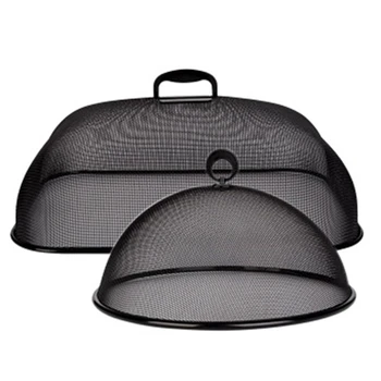 

2-Piece Set of Food Cover Household Table Mosquito Cover Dust Cover Square Round Dish Cover Fly Cover