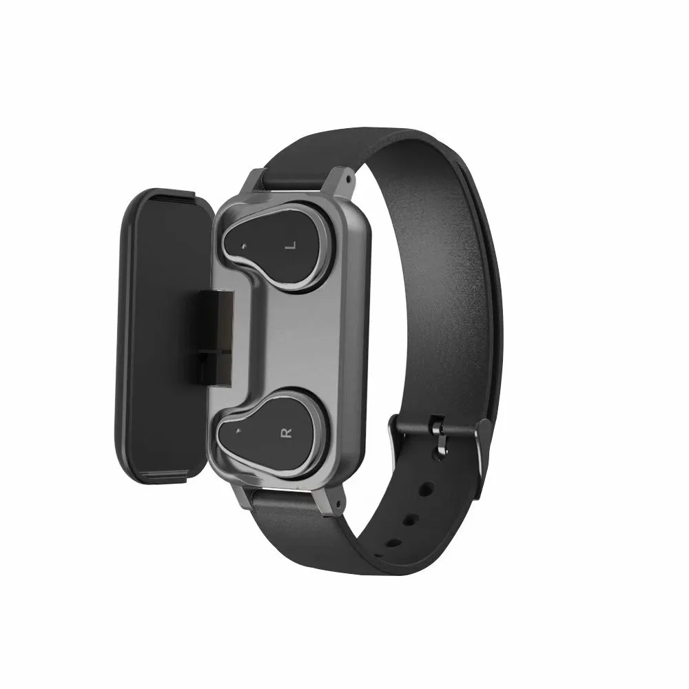 TWS Smart Binaural Bluetooth 5,0 наушники фитнес-браслет монитор сердечного ритма спортивный автоматизированный браслет повседневные водонепроницаемые часы