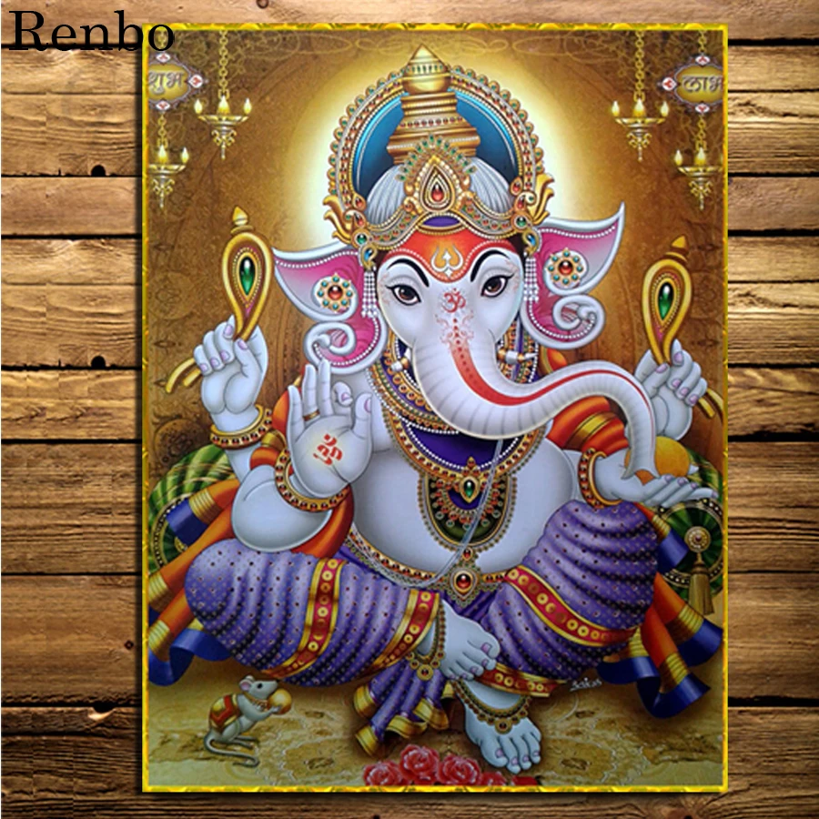 Алмазная живопись Ganesha мозаика для рукоделия религиозная домашняя декоративная