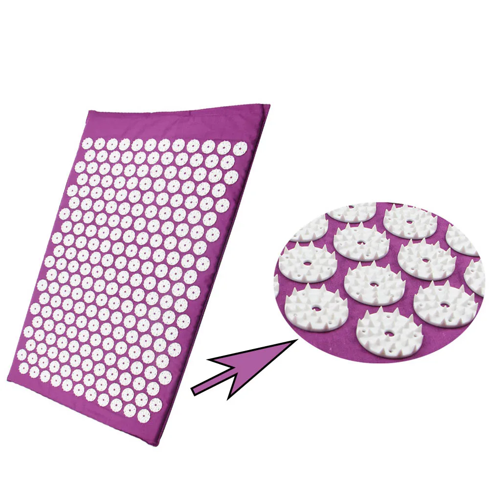5 Color Massager Cushion Acupuncture Sets Relieve Stress Back Pain Acupressure Mat/Pillow Massage ABS Spike Yoga Cushion