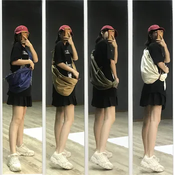 

KAPITAL Canvas Shoulder Bag Crossbody Messenger Bag KAPITAL Multi Pocket Tactical Bag