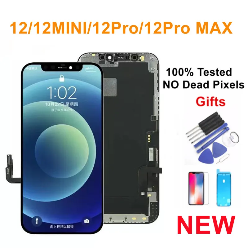 100 Original Size Oled Lcd For Iphone 12 Pro Display Touch Screen