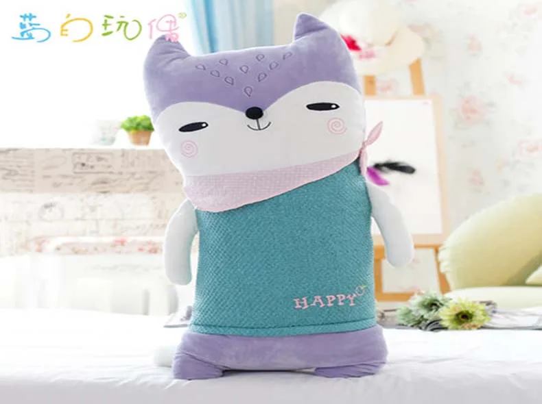 50-70 см Kawaii куклы, мягкие животные и плюшевые игрушки для девочек, детские игрушки для мальчиков, плюшевая подушка, лиса, мягкие животные, мягкая игрушка, кукла
