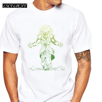 

The Dragon Ball Z Fashion Design Male T-shirts Super Saiyan Short Sleeve Casual Tops Goku Printing Basic Men Hispter Tee