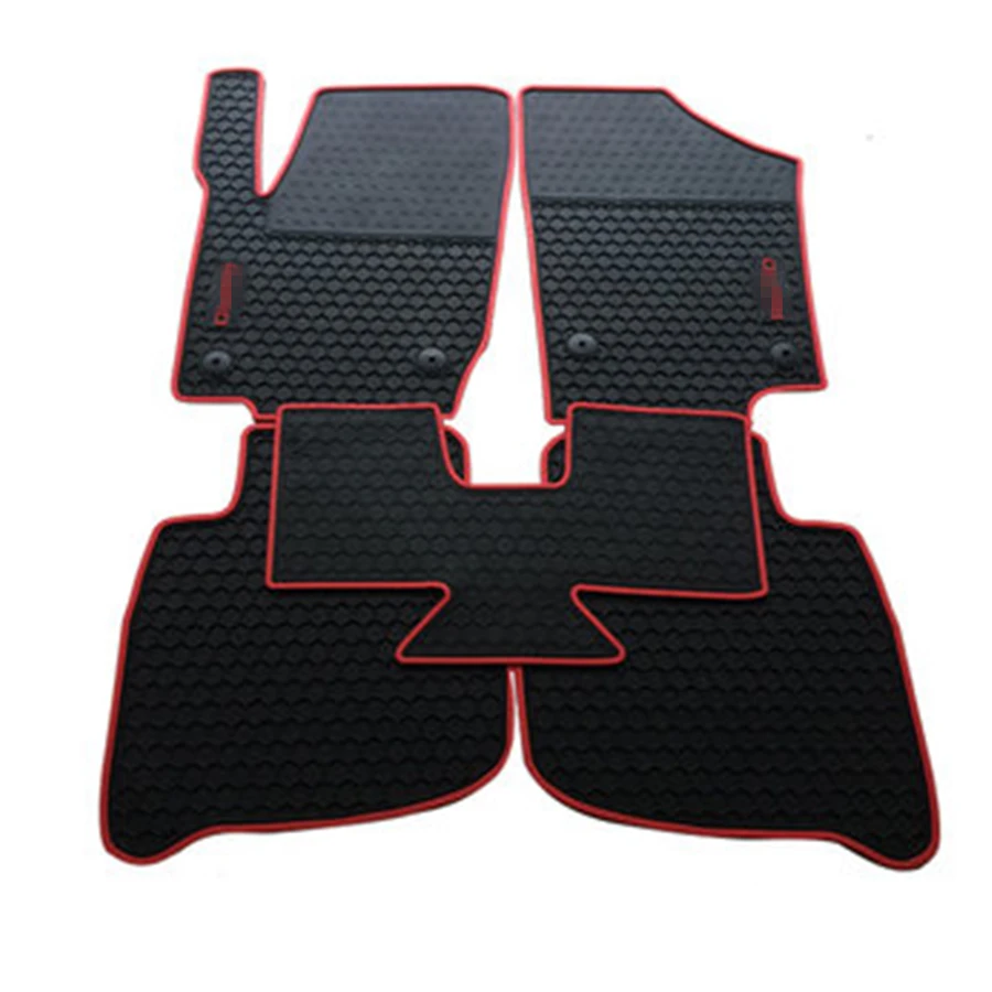 

YJ99 For Skoda Rapid 2013 2014 2015-2019 High Quality Waterproof Anti Skip Latex Durable Carpets Special Rubber Car Floor Mats