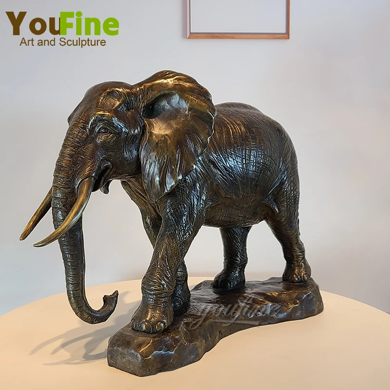 Bronze Sculpture Bronze Elephant Statue Bronze Animal Sculpture Casting Elephants Statues Crafts
