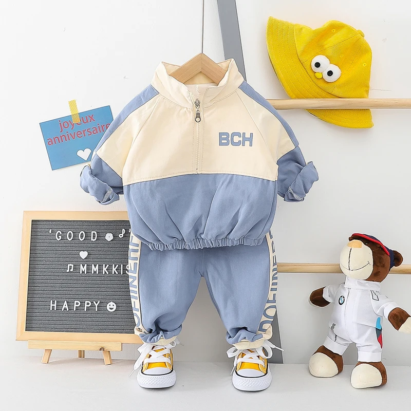 HYLKIDHUOSE/комплекты одежды для малышей; весна г.; повседневная одежда для маленьких девочек и мальчиков; топы и штаны; спортивная детская одежда для отдыха