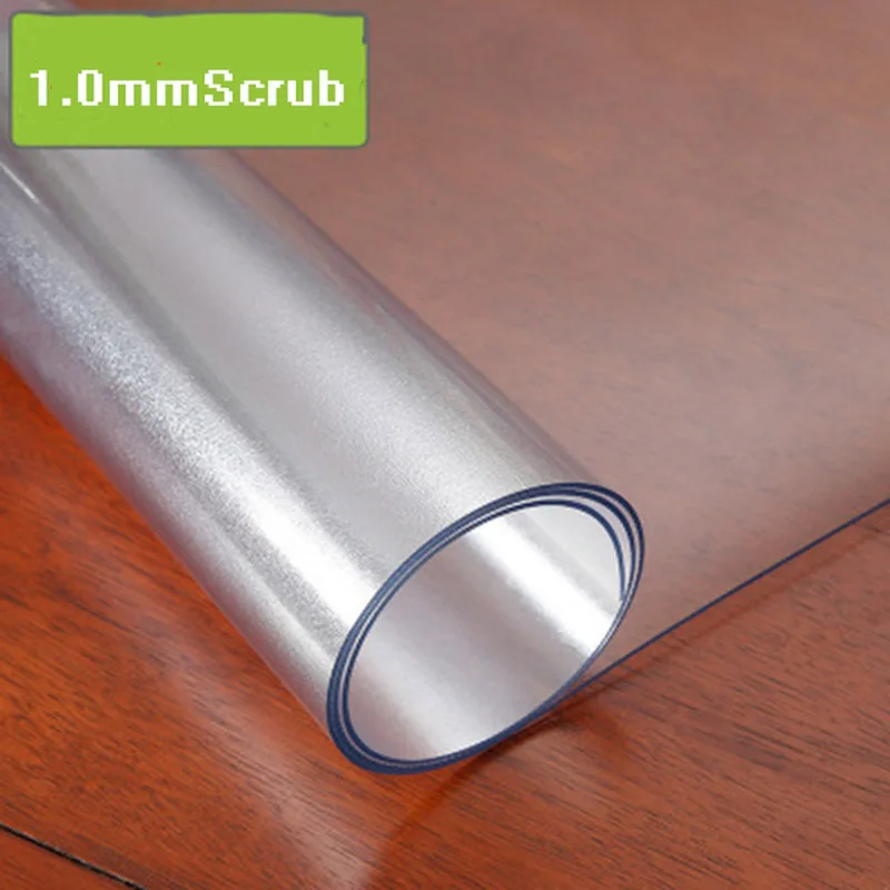 

1.0mmPVC Tablecloth Transparent D' Moisture-proof Workbench Cloth Floor Mat with Kitchen Pattern Oil Tablecloth Glass Soft Cloth