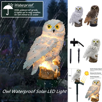 

Owl Solar garden Light LED Panel luz Fake Owl Waterproof Solar Lamp Ornament Animal Bird Outdoor Path Yard Garden decoration