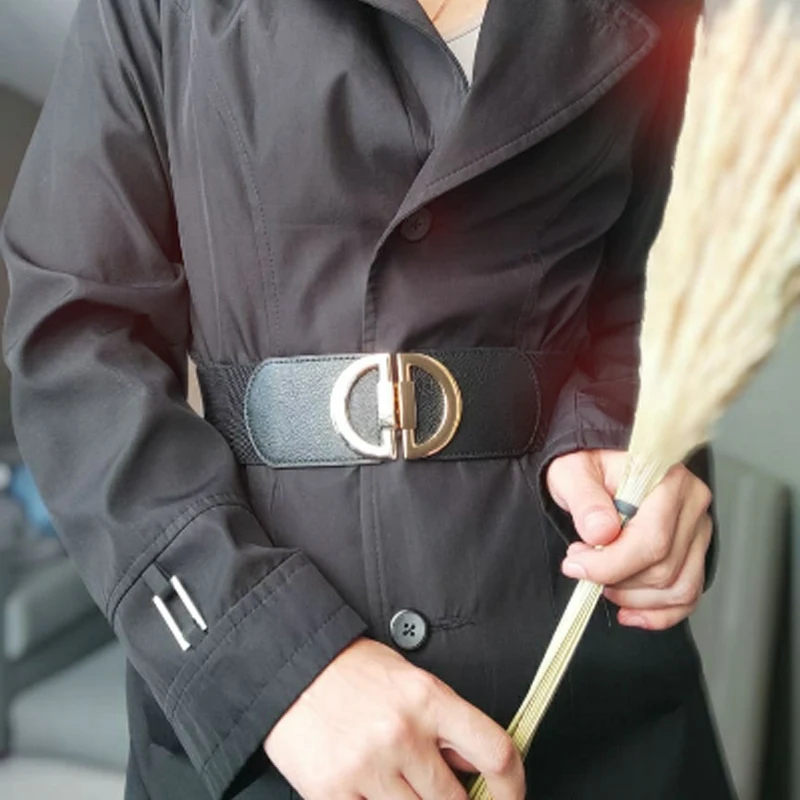 Women Wide Stretchy Belt Fashion Vintage Elastic Female Waist Cinch Girls Cummerbund