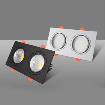 

LED Ceiling Downlight 14W 20W 30W 40W LED COB Downlight AC85-265V Square Recessed Dimmable LED Down light LED Spot light lamp