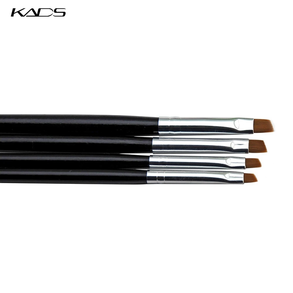 KADS 20Pcs/SET Nail Brush Gel Nail Brush Tilted Head 4 Sizes Available Brushes For Painting Good Quality Gel Brush Nail Brush 5