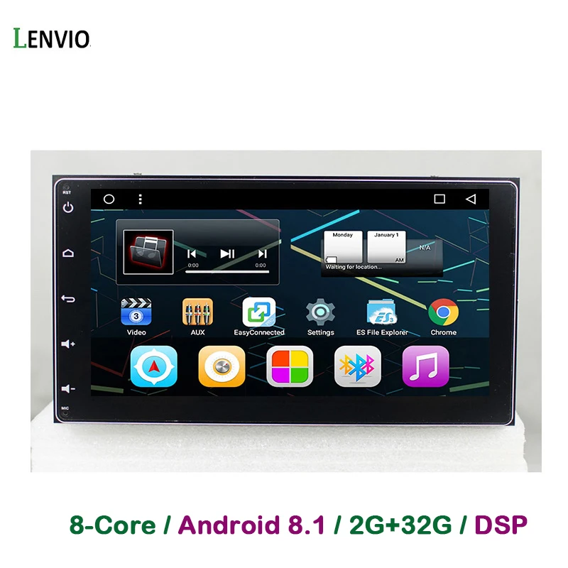 Lenvio DSP ram 2 ГБ+ 3 ГБ 2 DIN Android 8,1 Автомобильный DVD Радио gps навигационный плеер мультимедиа для Toyota Sienna Восьмиядерный BT