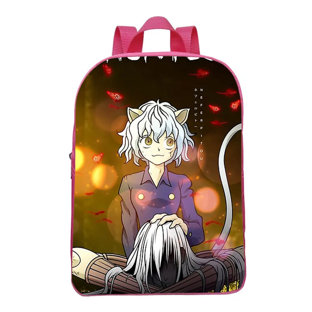 

Рюкзак для мальчиков и девочек Hunter X Hunter, школьный рюкзак с принтом аниме