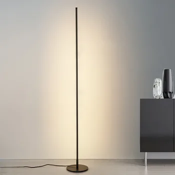 

Modern LED Floor Lamps Minimalist Rod Standing Lamps for Livingroom Bedroom Home Decor Floor Lights Indoor Lighting Fixtures