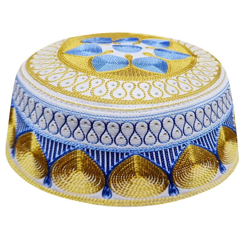 Молитвенный коврик золотисто-голубой Topi Kippah мусульманский ковер молитвенные